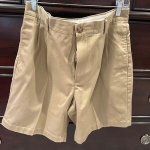 L.L. Bean Men's Khaki Flat Front Shorts